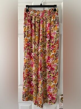 Rip Curl Floral Smocked Waist Flowy Pants